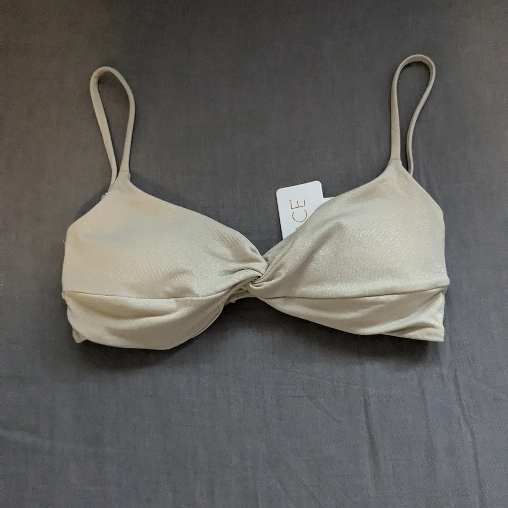 L*Space Ringo Amal Bikini Set Shimmer Bone
